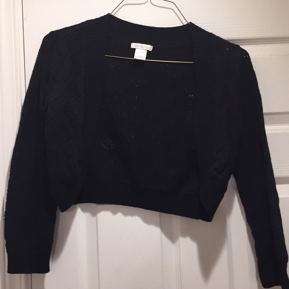 Black half sweater